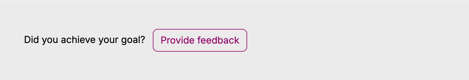 Convivial - Provide feedback CTA