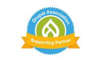 Drupal association sup partner badge