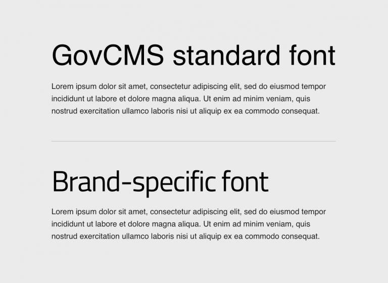 Convivial fonts example