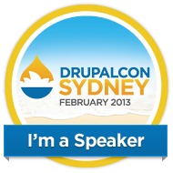Drupalcon Sydney - I'm a Speaker