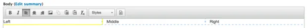 Template in WYSIWYG