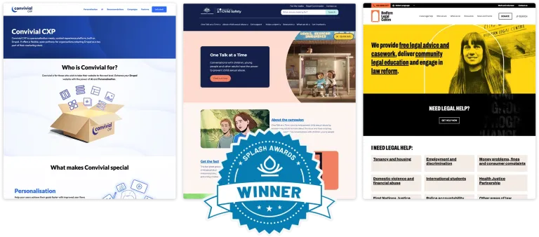 Morpht splash award winning websites