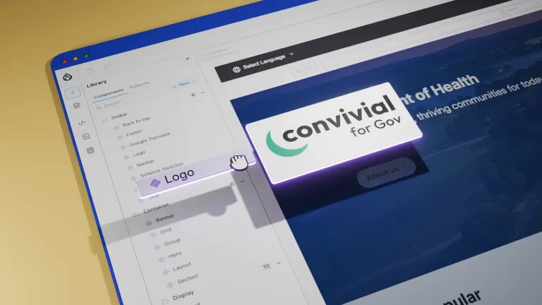 Convivial for Gov using Drupal canvas