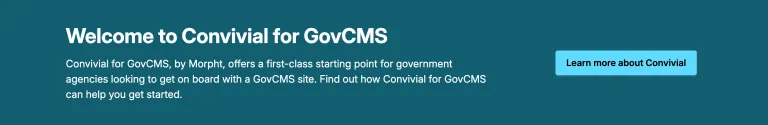 CTA - Convivial for GovCMS