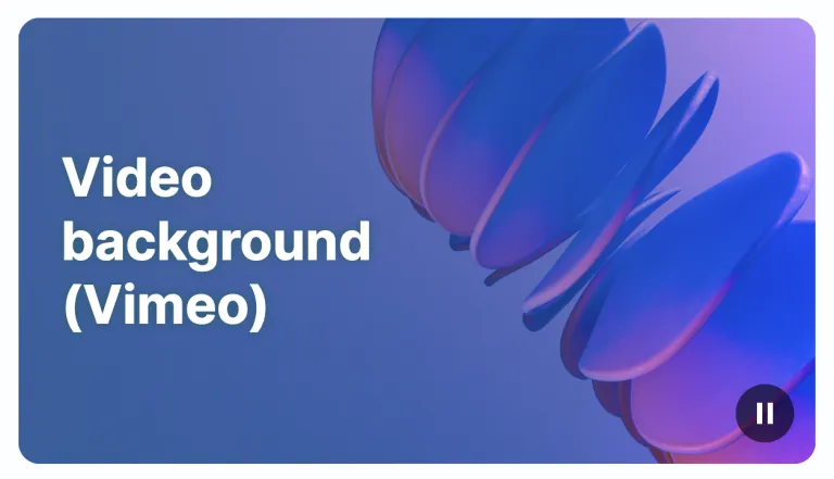 Video background Modifier - Convivial for GovCMS