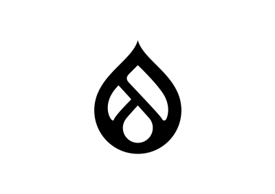 Drupal icon black