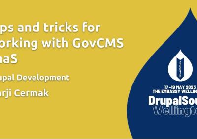 GovCMS Session Slide