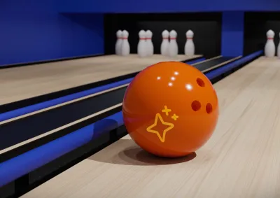 Bowling with bumper rails up