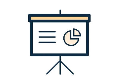 Presentation screen icon