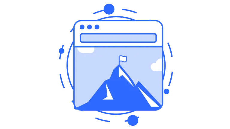 An Illustration of a website achieving goals