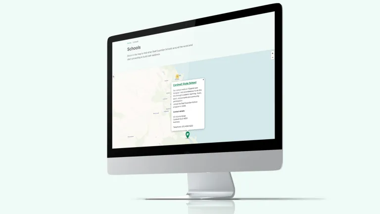 RGS - Schools map on an iMac