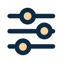 Configuration sliders icon