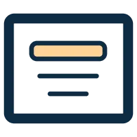 Centred content icon