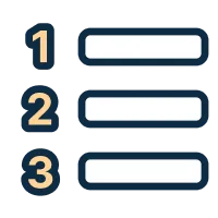Numbered list icon